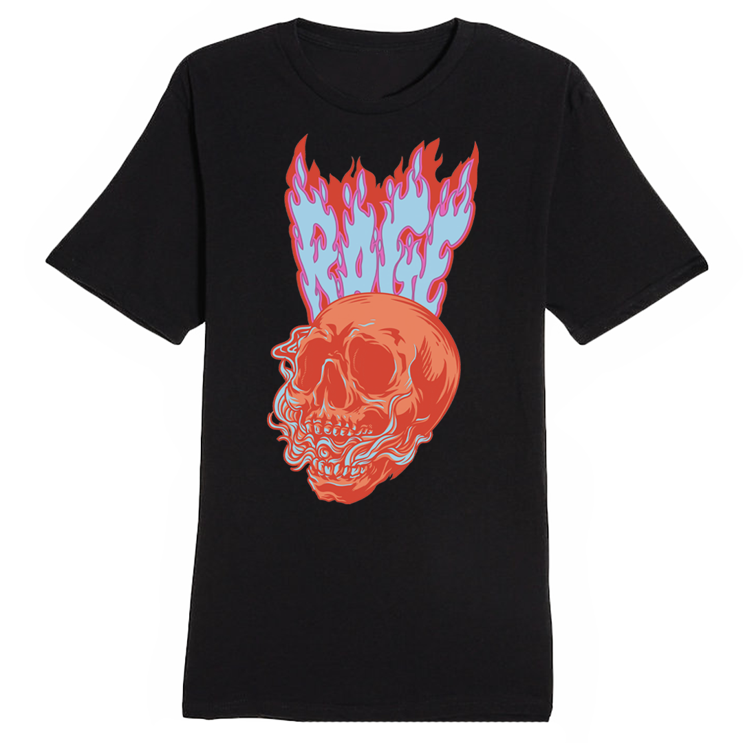 Flaming Skull Tee