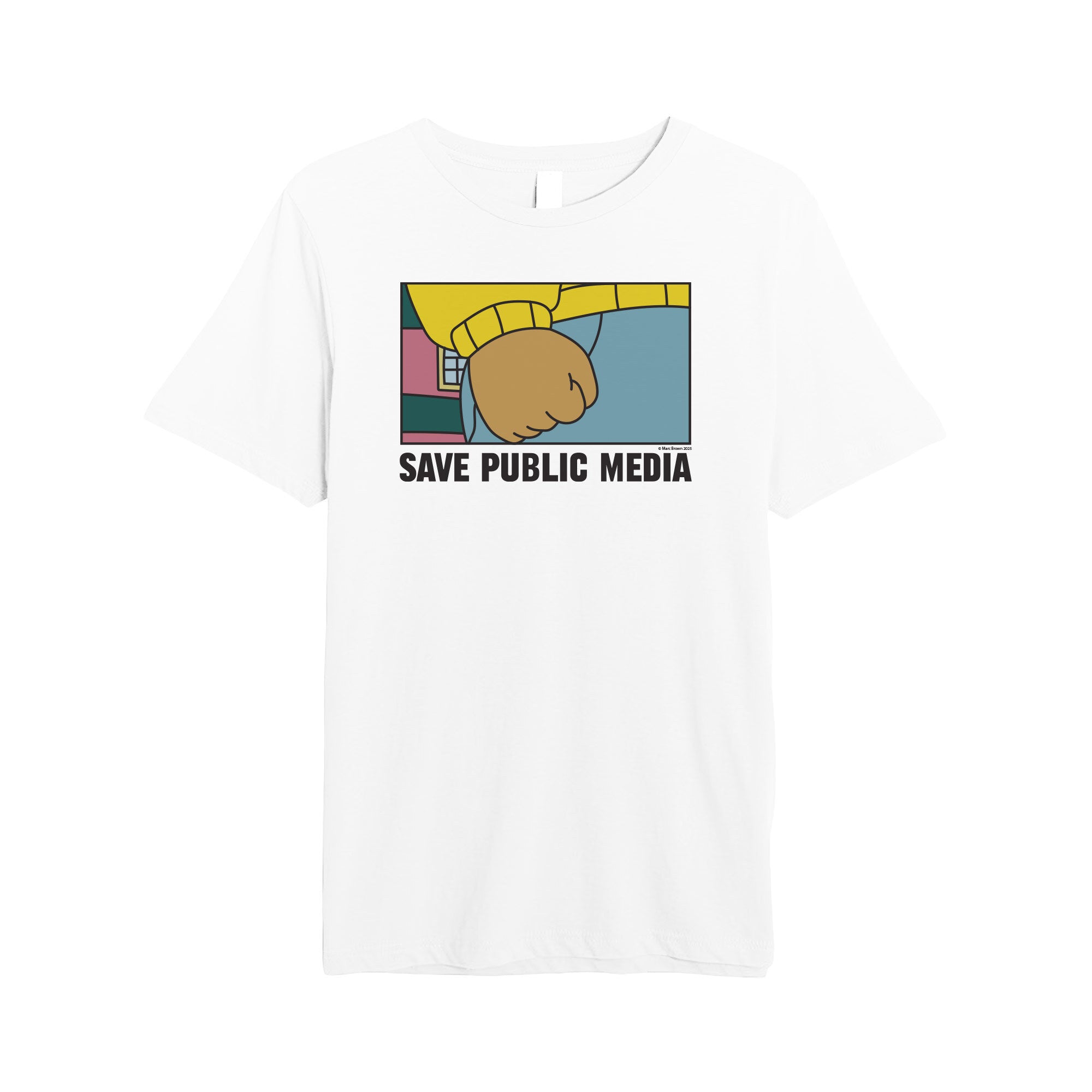 Save Public Media Fist Tee