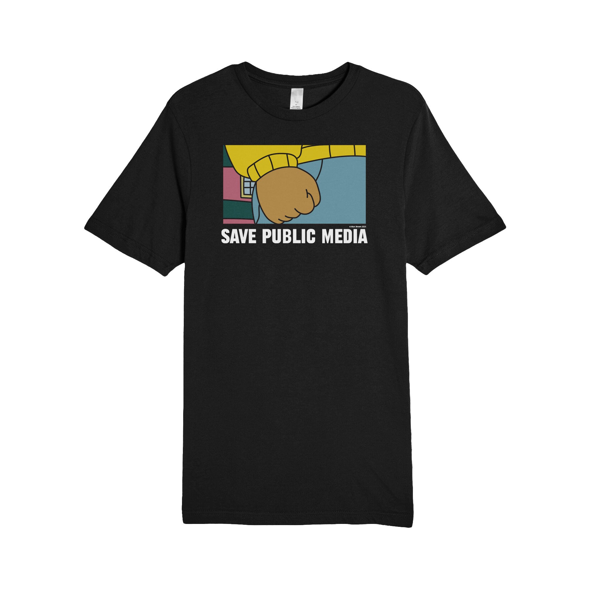 Save Public Media Fist Tee