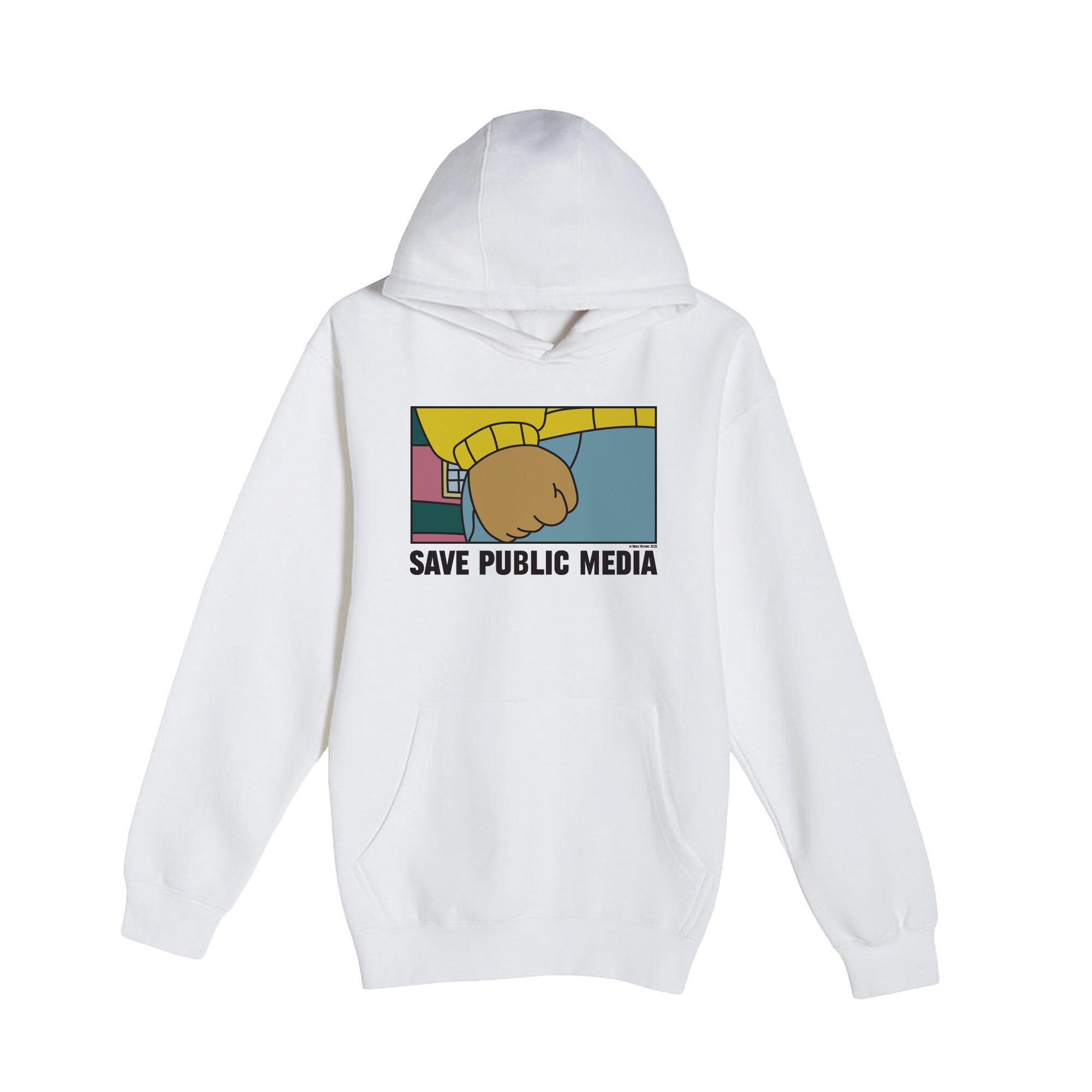 Save Public Media Fist Hoodie