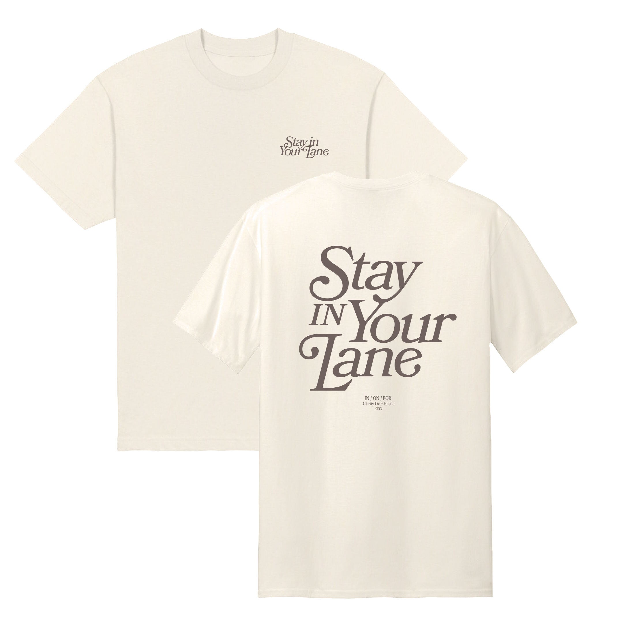 Stay in Your Lane Script Heavyweight Tee