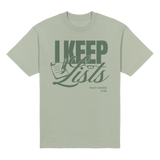 I Make Lists Heavyweight Tee