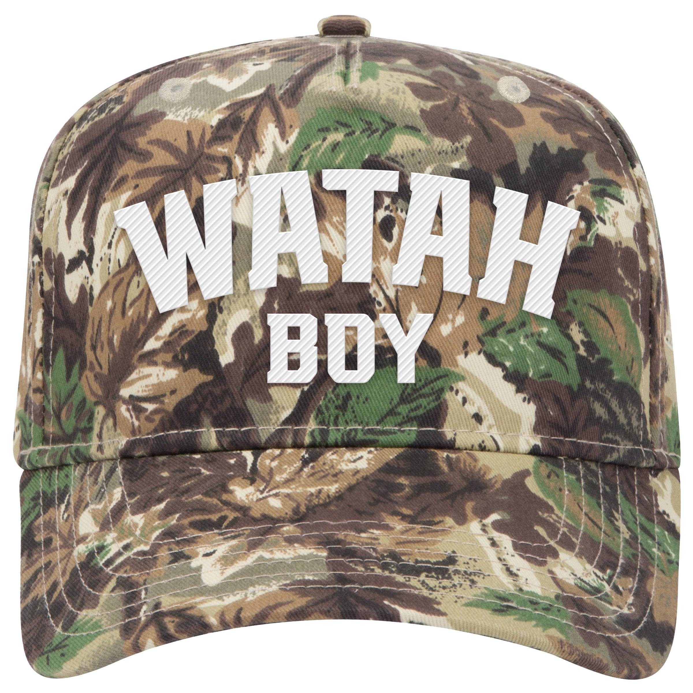 Watah Boy Embroidered Snapback - Camo