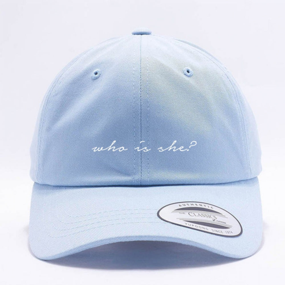 WHO IS SHE? DAD HAT - BLUE