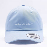 WHO IS SHE? DAD HAT - BLUE
