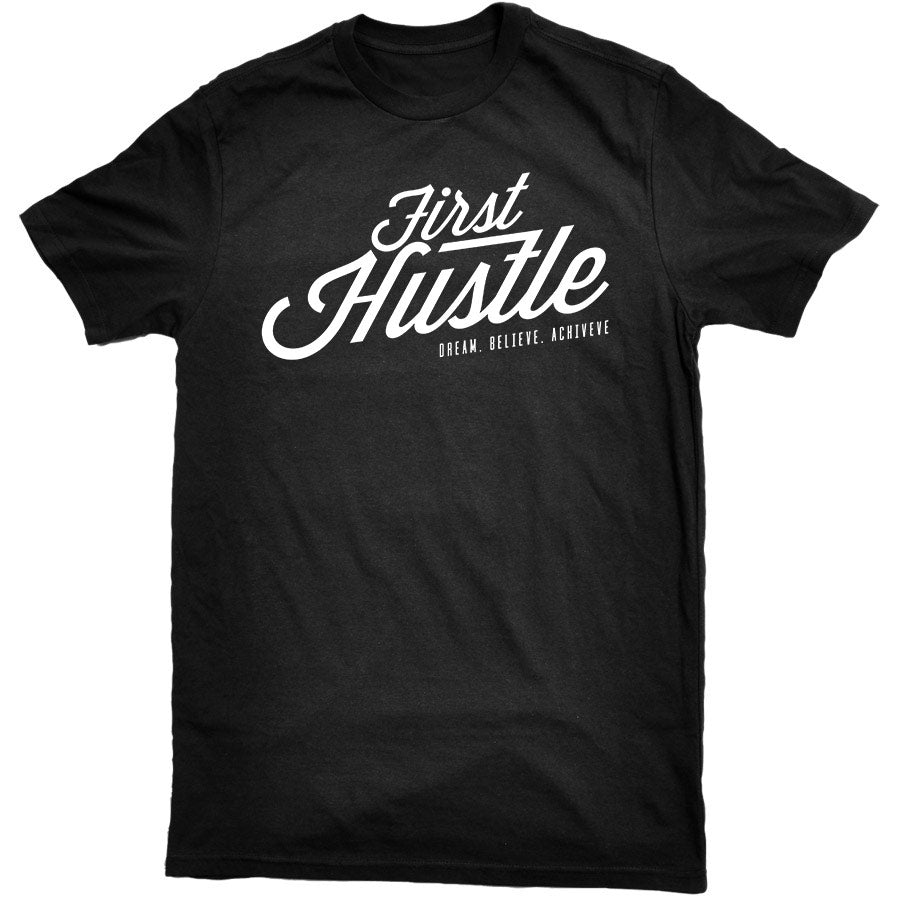 First Hustle - Logo Tee Black