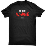 Never4Fit - Train Insane Red Tee - Black