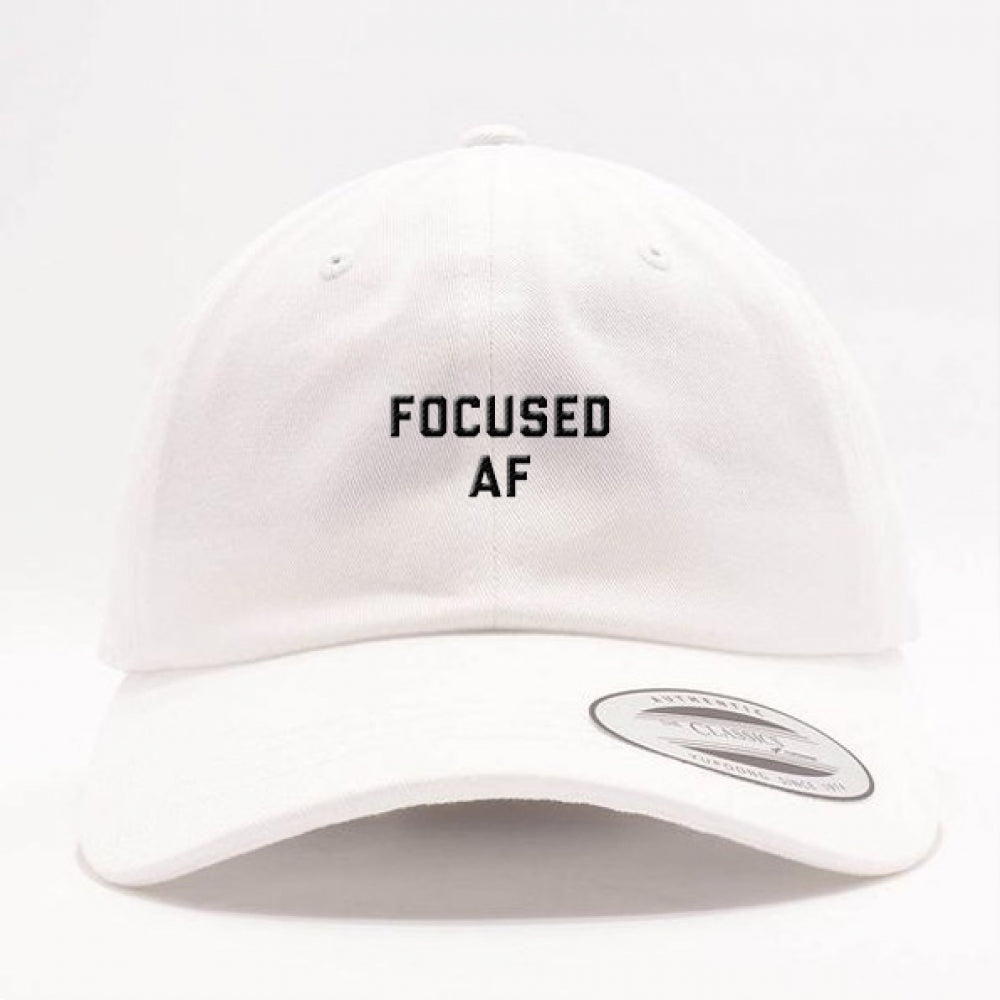 Focused AF Dad Hat - White